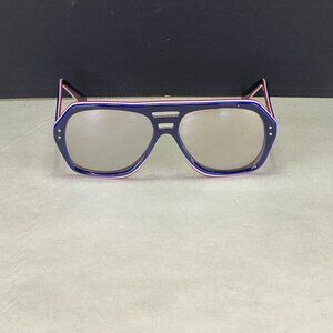 Vintage Foster Grant Red White Blue Mirrored Sunglasses